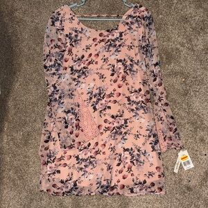 Speechless Pink Floral Dress